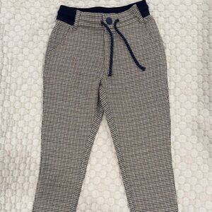 Boys Old Man Houndstooth Pants with Navy Accents